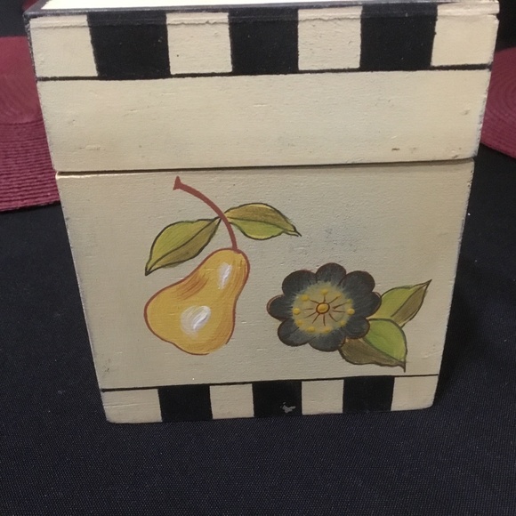 Lillian Vernon Recipe Wooden Box with subject/note cards NICE! - Picture 8 of 13